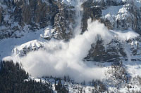 Foto von einer Lawin in Albinen und Umgebung