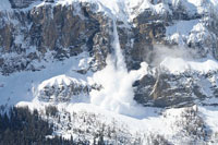 Foto von einer Lawin in Albinen und Umgebung