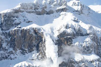 Foto von einer Lawin in Albinen und Umgebung