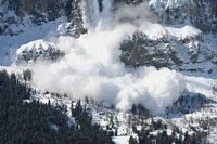 Foto von einer Lawin in Albinen und Umgebung