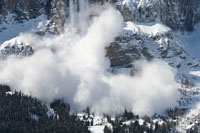 Foto von einer Lawin in Albinen und Umgebung